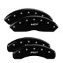 MGP 23219SMGPBK - 4 Caliper Covers Engraved Front & Rear  Black finish silver ch MGP 23219SMGPBK - 4 Caliper Covers Engraved Front & Rear  Black finish silver ch