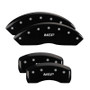 MGP 37029SMGPBK - 4 Caliper Covers Engraved Front & Rear  Black finish silver ch MGP 37029SMGPBK - 4 Caliper Covers Engraved Front & Rear  Black finish silver ch