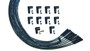 Moroso 51001 - Universal V8 Str Plug HEI Unsleeved Ultra Spark Plug Wire Set - Black