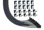 Moroso 51005 - Universal V8 90 Deg Plug Unsleeved HEI & Non-HEI 90 Ultra Spark Plug Wire Set - Black