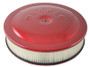 Moroso 65905 - Racing Air Cleaner - 14in x 3in Filter - Aluminum - Red Powder Coat
