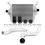Mishimoto MMINT-F2D-99KSLP - 99-03 Ford 7.3L Powerstroke PSD Silver Intercooler Kit w/ Polished Pipes