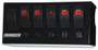 Moroso 74190 - Rocker Switch Panel - Cage Mount - LED - 3.75in x 8in - Five On/Off Switches