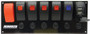 Moroso 74194 - Rocker Switch Panel - Flat Surface Mount - LED w/USB - 3.388in x 9.15in -Five On/Off Switches Moroso 74194 - Rocker Switch Panel - Flat Surface Mount - LED w/USB - 3.388in x 9.15in -Five On/Off Switches