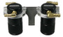 Moroso 85647 - 08-14 Subaru STi (w/Front Mount Intercooler) Air/Oil Separator Catch Can - Billet Alum -Black