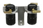 Moroso 85655 - 04-07 Subaru STi (w/Front Mount Intercooler) Air/Oil Separator Catch Can - Billet Alum -Black