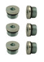 Moroso 97005 - Pipe Plug w/O-Ring -8An 3/4in-16 - Steel - 6 Pack