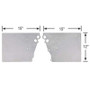 Moroso C3995 - Chevrolet & Pontiac LS Series 2-Piece Front Motor Plates