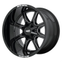 Moto Metal MO970210803B18N - Mo970 20X10 Gloss Black With Milled Spoke &  On Lip