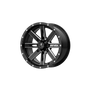 MSA Offroad Wheels M41-04737 - M41 Boxer 14X7 Gloss Black Milled