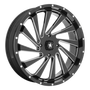 MSA Offroad Wheels M46-022756M - M46 Blade 22X7 Gloss Black Milled