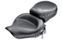 Mustang Motorcycle 75109 - Mustang 91-05 Harley Dyna Wide Touring 1PC Seat w/Studs - Black