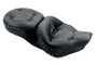 Mustang Motorcycle 75466 - Mustang 97-07 Harley Rd King, 06-07 Str Glide, 00-05 Eagle Tour 1PC Seat w/Blk Pearl Studs - Black