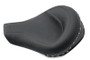 Mustang Motorcycle 75566 - Mustang 94-96 Harley Road King Standard Touring Solo Seat w/Blk Pearl Studs - Black