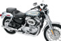 Mustang Motorcycle 76151 - Mustang 04-21 Harley Sportster 3.3 Gallon Wide Touring Solo Seat w/Studs - Black