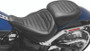Mustang Motorcycle 75832 - Mustang 18-23 Harley Fat Boy Standard Touring Solo Seat - Black