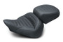 Mustang Motorcycle 76578 - Mustang 13-17 Harley Softail Breakout Standard Touring Solo Seat Trapezoid - Black
