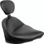 Mustang Motorcycle 79384 - Mustang 03-17 Victory Vegas/ Kingpin, 05-07 8-Ball Touring Solo Seat w/Driver Backrest - Black