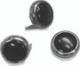 Mustang Motorcycle 78089 - Mustang Studs 12.5mm (Bag of 10) - Black