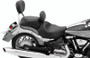 Mustang Motorcycle 79454 - Mustang 06-15 Yamaha Roadliner, Stratoliner Wide Touring Solo Seat w/ Driver Backrest - Black