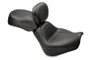 Mustang Motorcycle 79158 - Mustang 00-07 Harley Softail Deuce Sport Touring Solo Seat w/Driver Backrest - Black