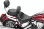 Mustang Motorcycle 79326 - Mustang 02-09 Honda VTX1300 Retro, S ,T Wide Touring 2PC Seat w/Driver Backrest Studs - Black