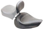 Mustang Motorcycle 79358 - Mustang 06-17 Harley Dyna Wide Touring Solo Seat w/ Driver Backrest - Black