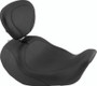 Mustang Motorcycle 79804 - Mustang 06-17 Harley Dyna Wide Tripper Forward Solo Seat w/Driver Backrest - Black