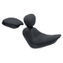 Mustang Motorcycle 79735 - Mustang 06-17 Harley Softail Wide Tire(200mm)Wide Tripper Solo Seat w/Driver Backrest - Black