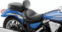 Mustang Motorcycle 79570 - Mustang 09-17 Yamaha V-Star 950, 950 Tourer Std Touring 2PC Seat w/Driver Backrest Studs - Black