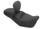 Mustang Motorcycle 79786 - Mustang 15-21 Harley Street Standard Touring 1PC Seat w/Driver Backrest - Black