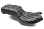 Mustang Motorcycle 82300 - Mustang 20-22 Indian Challenger Squareback 1PC Seat w/ Diamond Stitch - Black