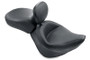 Mustang Motorcycle 79488 - Mustang 00-15 Harley Softail Standard Rear Tire Wide Touring Recessed Passenger Seat - Black