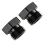 Mr. Gasket 481406-BL - AN Port Plug - Hex Head - Black