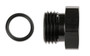 Mr. Gasket 481406-BL - AN Port Plug - Hex Head - Black