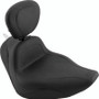 Mustang Motorcycle 79534 - Mustang 06-17 Harley Softail Wide Tire (200mm) Sport Touring Solo Seat w/Driver Backrest - Black