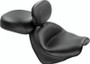 Mustang Motorcycle 79561 - Mustang 04-09 Honda VTX1300C Wide Touring 2PC Seat w/Driver Backrest - Black