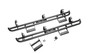 N-Fab F214BRKRS4 - RKR Step System 2021 Ford Bronco 4 Door - Tex. Black - 1.75in