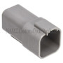 NAMZ DR-6G - Deutsch DT Series 6-Wire Receptacle & Wedgelock - Gray (Repl. HD 72126-94GY)