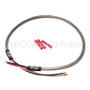 NAMZ NHH-1801 - Headlight Harness (SS Braided & Clear Coated - Stock Length)