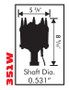MSD 8584 - Ford V8 351W Billet Distributor