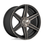 Niche M2362400B4+25 - M236 Carina 24X10 Matte Machined Double Dark Tint