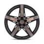 Niche M271209033+38 - M271 Teramo 20X9 Matte Black With Double Dark Tint Face