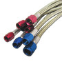 Nitrous Express 12049 - 6AN 4ft Stainless Steel Braided Hose - Red