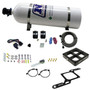 Nitrous Express 63570-15 - Dominator Single Entry Crossbar Pro-Power Nitrous Kit (100-500HP) w/15lb Bottle