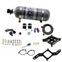Nitrous Express 63540-12 - 4150 Single Entry Crossbar Plate Pro-Power Nitrous Kit (100-500HP) w/Comp Bottle
