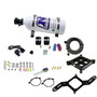 Nitrous Express 63540-05 - 4150 Single Entry Crossbar Nitrous Plate Kit Pro-Power (100-500HP) w/5lb Bottle