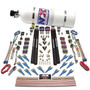 Nitrous Express 90208-12 - Shark Dual Stage/Gas/Rails 16 Nozzles Nitrous Kit (200-1200HP) w/Composite Bottle
