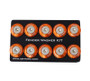 NRG FW-100OR - Fender Washer Kit w/Rivets For Plastic (Orange) - Set of 10