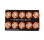 NRG FW-100OR - Fender Washer Kit w/Rivets For Plastic (Orange) - Set of 10